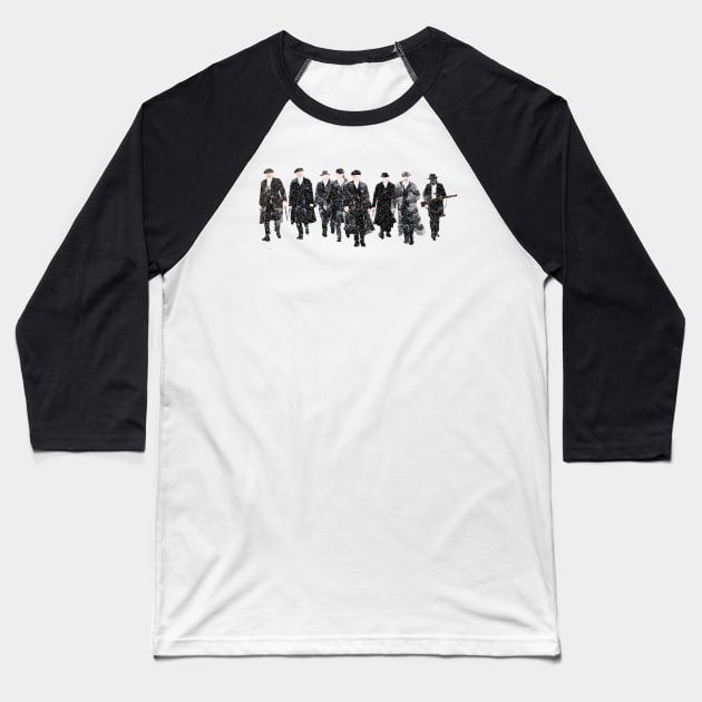 Peaky Blinders The Crew watercolour print Baseball T-Shirt by FisherCraft